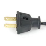 Heavy Duty Black Male Plug 