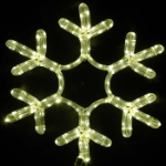 15" LED Rope Light Snowflake-Warm White