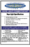 Rope Light Accessory Pack 2 Wire 1/2" 