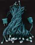 White LED Mini Christmas Lights 50 Bulb
