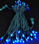Blue LED Mini Christmas Lights 50 Bulb