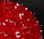 Red 50 Light Mini Starlight Sphere 6"