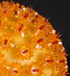 Amber/Orange 150 Light Starlight Sphere 10"