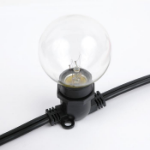 100' Black Commercial Grade Stringer 80 Intermediate (e17) Base Sockets