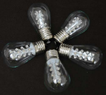Warm White S14 LED Medium Base e26 Bulbs w/ 16 LEDs - 25pk
