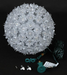 Silver 100 Light Starlight Sphere 7.5"