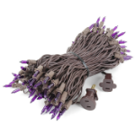 Purple Christmas Mini Lights 100 Light 50 Feet Long on Brown Wire