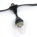 100' Suspended Black Commercial Grade Stringer 80 Intermediate (e17) Base Sockets