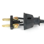Heavy Duty Black Male Plug 