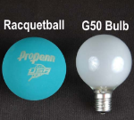 100 G50 Globe Light String Set with Frosted Bulbs on Black Wire