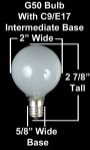 100 G50 Globe Light String Set with Multi Bulbs on Black Wire