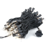 Black Wire Clear Christmas Mini Lights 100 Light 34 Feet Long