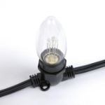 Assorted Smooth Glass C9 LED Bulbs - 25pk
