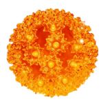 50 Orange LED 6" Sphere