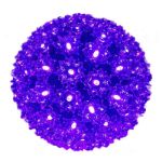 100 Purple LED 7.5" Sphere