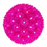 100 Pink LED 7.5" Sphere