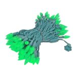 Green 100 LED C6 Strawberry Mini Lights Commercial Grade Green Wire