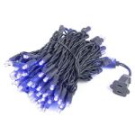 Commercial Grade Wide Angle 100 LED Purple 34' Long Black Wire