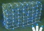 Blue LED Net Lights, White Wire, 4x6
