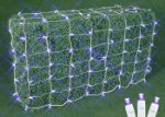 Purple LED Net Lights, White Wire 4x6
