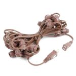 25' Brown Commercial Grade Stringer e17 Base Sockets