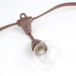 25' Suspended Brown Commercial Grade Stringer e17 Base Sockets