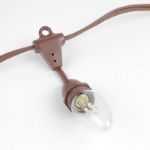 25' Suspended Brown Commercial Grade Stringer e17 Base Sockets