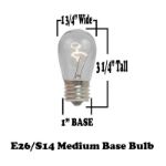 Multi S14 LED Medium Base e26 Bulbs w/ 9 LEDs - 5pk