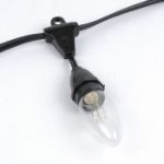 Yellow Smooth Glass C9 LED Bulbs - 5pk