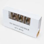 Pink Smooth Glass C9 LED Bulbs - 5pk