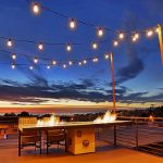 50 LED S14 Warm White Commercial Grade Light String Set on 100' of Brown Wire 