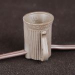 25 Twinkling C9 Christmas Light Set - Clear - Brown Wire