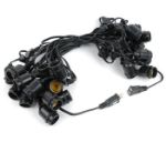15 A19 Vintage Edison String Light Set - 48' - Black Wire 