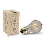 15 A19 Vintage Edison String Light Set - 48' - Black Wire 