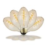 15 PS58 Vintage Edison String Light Set - 48' - Black Wire 