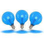 Blue - G40 - Glass LED Replacement Bulbs - 25 Pack