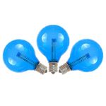Blue - G40 - Glass LED Replacement Bulbs - 25 Pack