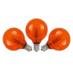 Orange/Amber- G40 - Glass LED Replacement Bulbs - 25 Pack