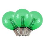 Green - G30 Glass LED Replacement Bulbs - 25 Pack