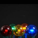 Multi Colored LED G50 Globe Bulbs - 5pk
