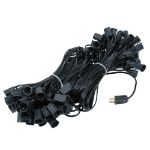 C9 200' Stringer 24" Spacing, 100 Sockets - Black Wire