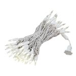 70 Light Traditional T5 Warm White LED Mini Lights White Wire
