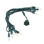 10 Light Traditional T5 Warm White LED Mini Lights Green Wire