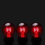 25 Pack of Red S11 10 Watt Bulbs Intermediate Base e17