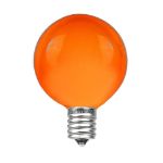 Orange Satin G40 Globe Replacement Bulbs 25 Pack