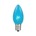 Teal Transparent C9 7 Watt Replacement Bulbs 25 Pack