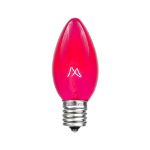 Pink Transparent C9 7 Watt Replacement Bulbs 25 Pack