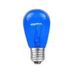 25 Pack of Transparent Blue S14 11 Watt Bulbs Medium Base e26
