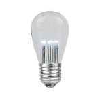 Pure White S14 LED Medium Base e26 Bulbs w/ 9 LEDs - 5pk