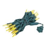 35 Light Traditional T5 Yellow LED Mini Lights Green Wire